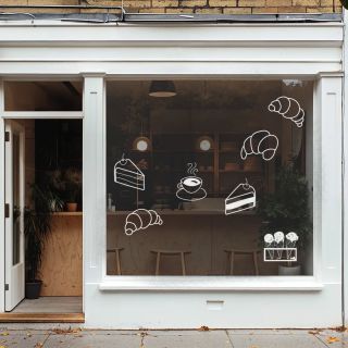 Bylo mi ctí vytvořit tyto samolepky na míru pro budoucí kavárnu s mňamkami. Hned bych zašla na dobrou kávičku. ❤️...